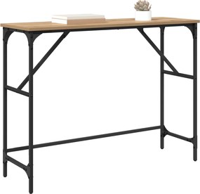 vidaXL Τραπέζι κονσόλας Artisan Oak 100 x 32 x 75 εκ