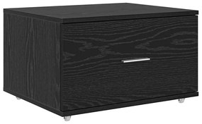 vidaXL Ντουλάπι με Συρτάρια Μαύρο 55 x 45 x 33.5 εκ Επεξεργασμένο ξύλο
