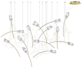 Κρεμαστό Φωτιστικό Οροφής 14xLED 3,2W Μπρονζέ Dimmable Χειροποίητο ΕλεύθεροTulip TULSL00PRS03CLD000EU Slamp-TULSL00PRS03CLD000EU TULSL00PRS03CLD000EU
