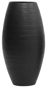 RESAN ΒΑΖΟ ΓΥΑΛΙ ΜΑΥΡΟ D16xH33cm - 026740