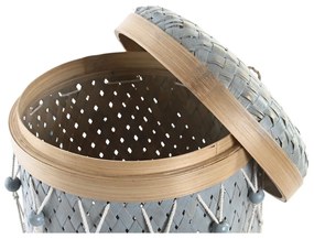 Σετ Καλαθιών DKD Home Decor Πολύχρωμο Bamboo 4 κιλά (3 Τεμάχια) (3 Μονάδες)