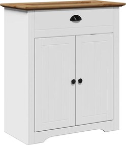 vidaXL Ντουλάπι νιπτήρα μπάνιου BODO Λευκό και καφέ 70x35x80 cm
