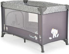 Παρκοκρέβατο (0+ Μηνών/Έως 15kg) Moni Safari Graphite