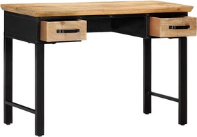 vidaXL Γραφείο 110 x 50 x 76 εκ. από Μασίφ Ξύλο Μάνγκο