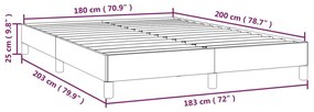 Πλαίσιο Κρεβατιού Καπουτσίνο 180x200 εκ. από Συνθετικό Δέρμα - Καφέ