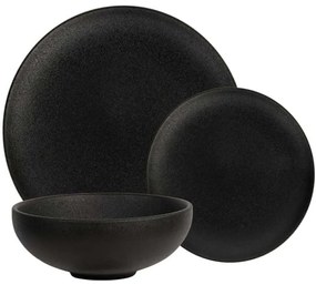 Σερβίτσιο Πιάτα Φαγητού Caviar (Σετ 12Τμχ) AX0523 Black Maxwell&Williams 12 τμχ Πορσελάνη