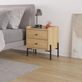 Κομοδίνο Sapphire Δρυς FREMA 44.9x35x52