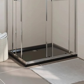vidaXL Βάση Ντουζιέρας Ορθογώνια Μαύρη 80 x 100 εκ. από ABS