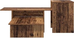 vidaXL Τραπέζι κονσόλας Παλιό ξύλο 91,5 x 35 x 38,5 εκ
