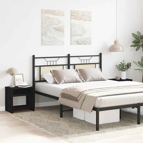 vidaXL Κομοδίνα 2 τεμ. Μαύρη Δρυς 40x30x40 εκ. από Τεχνητό Ξύλο