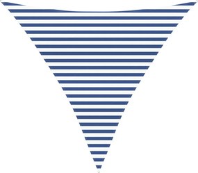 vidaXL Πανί σκιάς Μπλε και άσπρο 3,6 x 3,6 x 3,6 m