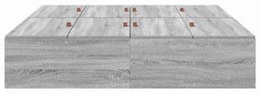 vidaXL Σκελετός Κρεβατιού Γκρι sonoma 200 x 140 x 31.5 εκ.