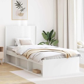 vidaXL Καλάθι με αποθήκη και κεφαλάρι Λευκό 90 x 200 cm