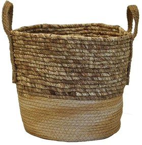 Καλάθι Ριγέ 00.06.67389 30x27cm Brown Mat