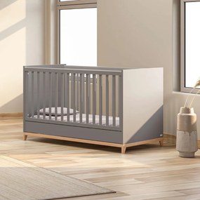Casababy Zoom Dark Βρεφικό Κρεβάτι Μετατρεπόμενο σε προεφηβικό