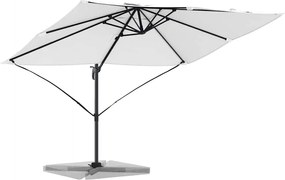 vidaXL Ομπρέλα ηλίου Άμμος 351 x 250 x 260 εκ