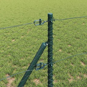 vidaXL Έξιγωνο φράχτη σταθερού εδάφους 50 x 0,6 μ Γκρι Δίχτυ