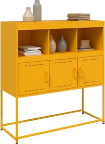 vidaXL Ντουλάπι Μουσταρδί 100,5x39x107 εκ. από Ατσάλι