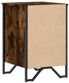 vidaXL Κομοδίνο Καπνιστή Δρυς 40x41x60 εκ. από Επεξεργασμένο Ξύλο