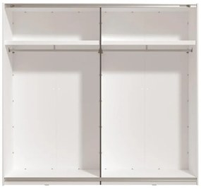 Ντουλάπα Συρόμενη ALERIA 220 OG με Καθρέπτη Λευκό 220x61x205εκ. 220x61x205 εκ.
