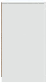 vidaXL Μπουφές με Φώτα LED Λευκός 202 x 37 x 67 εκ.