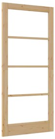 vidaXL Εσωτερική Πόρτα με Γυαλί Καφέ 93 x 202 cm