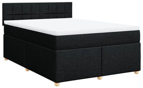 ΚΡΕΒΑΤΙ BOXSPRING ΜΕ ΣΤΡΩΜΑ ΜΑΥΡΟ 160X200 ΕΚ. ΥΦΑΣΜΑΤΙΝΟ 3289033