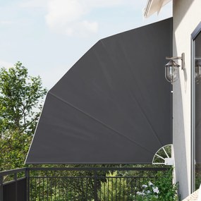 vidaXL Αδιάφανο σκίαστρο μπαλκονιού Μαύρο 210 x 210 cm ύφασμα