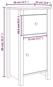 ΣΥΡΤΑΡΙΕΡΕΣ 2 ΤΕΜ. ΓΚΡΙ 40 X 35 X 80 ΕΚ. ΑΠΟ ΜΑΣΙΦ ΞΥΛΟ ΠΕΥΚΟΥ 813759