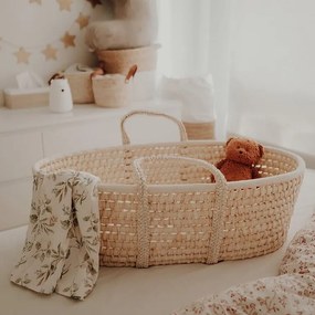 Καλαθούνα Χειροποίητη Moses Basket  Natural  Happy Moses