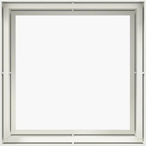 vidaXL Ζαρντινιέρα Λευκή 100x100x80 εκ. από Χάλυβα