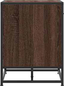 vidaXL Παγκάκι παπουτσιών καφέ δρυς 60x40x53,5 cm