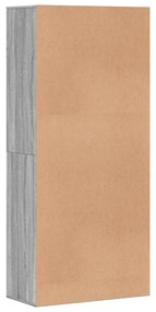 vidaXL Παπουτσοθήκη Γκρι Sonoma 80x39x178 εκ. από Επεξεργασμένο Ξύλο