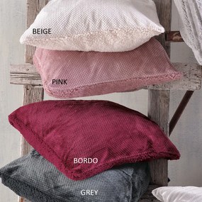 Διακοσμητική Μαξιλαροθήκη Fleece (50x50) Rythmos Alvaro Μπεζ