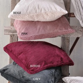 Διακοσμητική Μαξιλαροθήκη Fleece (50x50) Rythmos Alvaro Μπεζ