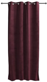 Κουρτίνα VELOUR Μπορντώ Με Τρούκς 140x260cm