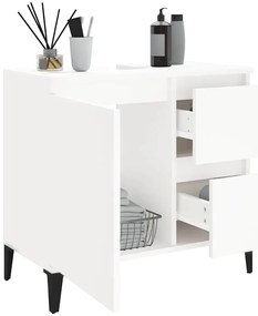 vidaXL Ντουλάπι Μπάνιου Λευκό 65 x 33 x 60 εκ. από Επεξεργασμένο Ξύλο