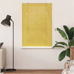 vidaXL Ρόλερ Κίτρινο 100 x 160 cm Μπαμπού