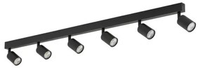 Πλαφονιέρα Φωτιστικό Οροφής 6xGU10 10W IP20 Top TK Lighting-6178-Μαύρο 6178