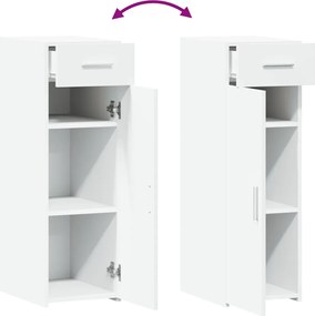 vidaXL Συρταριέρα Λευκή 30x42,5x93 εκ. από Επεξεργασμένο Ξύλο