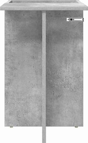 vidaXL End Table Σκυρόδεμα Γκρι 35 x 40 x 55 εκ. Επεξεργασμένο ξύλο