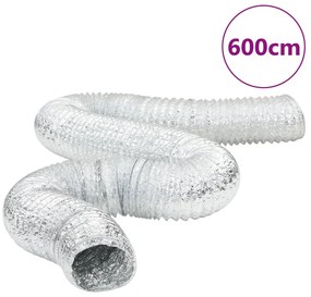 vidaXL Σωλήνας Εξαερισμού 6 μ. Ø20 εκ. Αλουμινίου