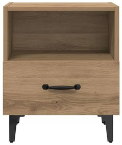 vidaXL Κομοδίνο artisan δρυς 40 x 35 x 47.5 εκ Επεξεργασμένο ξύλο