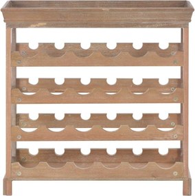 vidaXL Κάβα Κρασιών Καφέ 70 x 22,5 x 70,5 εκ. από MDF