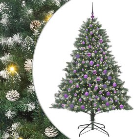 vidaXL Τεχνητό Χριστουγεννιάτικο Δέντρο με 300 LED Πράσινο 180 cm
