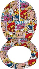 Καπάκι Λεκάνης Soft Close (44.5x38) Wenko Pop Art 22797100
