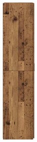 vidaXL Highboard Παλαιό ξύλο 40 x 42,5 x 185 εκ. Επεξεργασμένο ξύλο