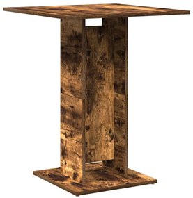 vidaXL Τραπέζι Bistro Καπνιστή Δρυς 60x60x75 εκ από Επεξεργασμένο Ξύλο