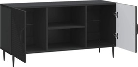 vidaXL Ντουλάπι TV 102 x 34,5 x 50 cm Μαύρο Επεξεργασμένο Ξύλο