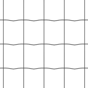 vidaXL Φράχτης Εuro Μαύρο 1.6 x 10 m Σίδηρος με επικάλυψη PVC